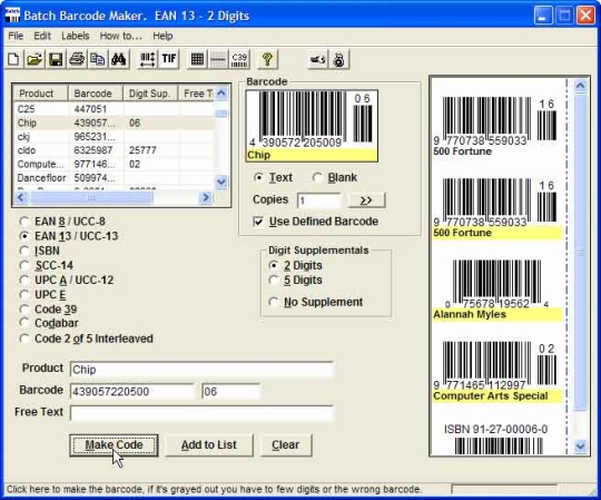 Free download barcode maker software