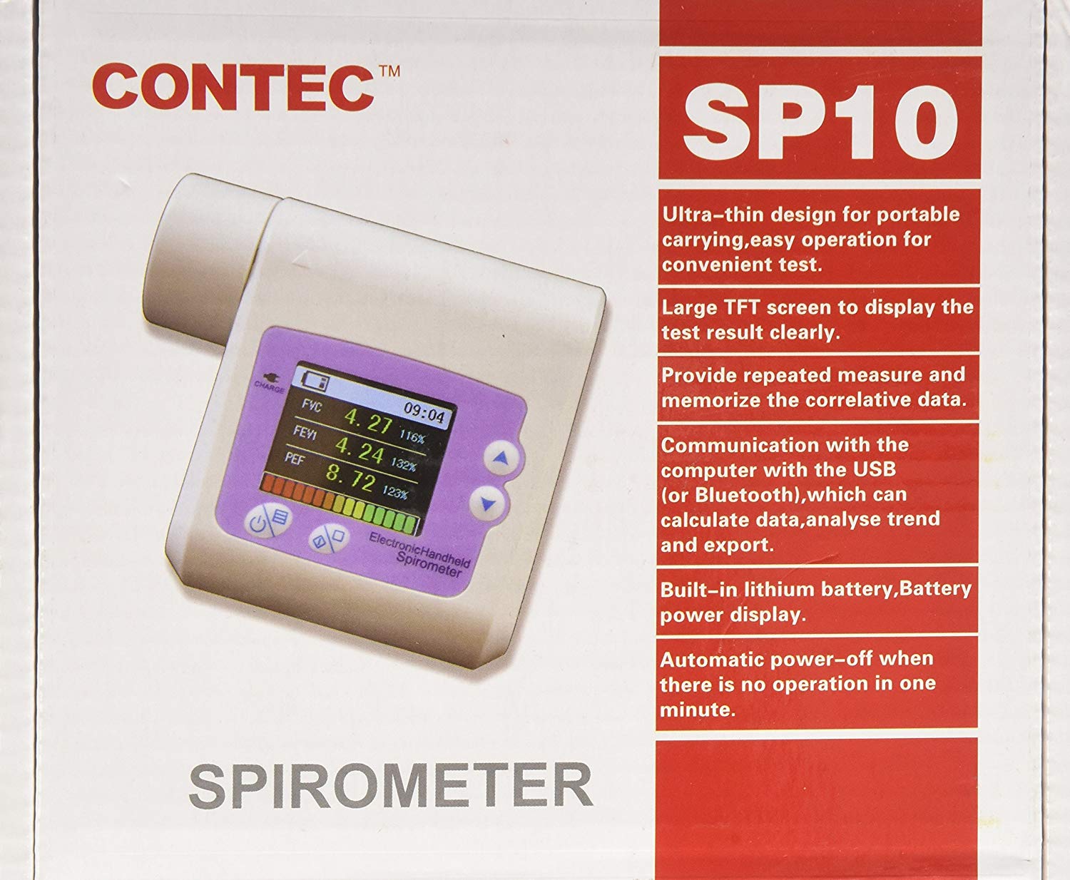 Contec sp10 digital spirometer